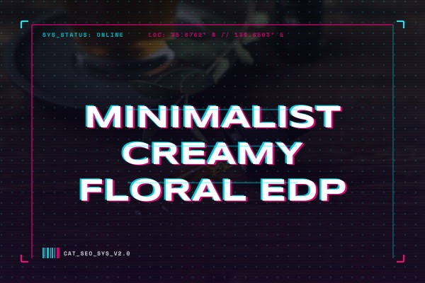 minimalist creamy floral edp
