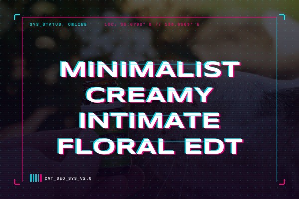 minimalist creamy intimate floral edt