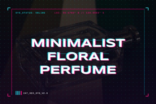 minimalist floral perfume